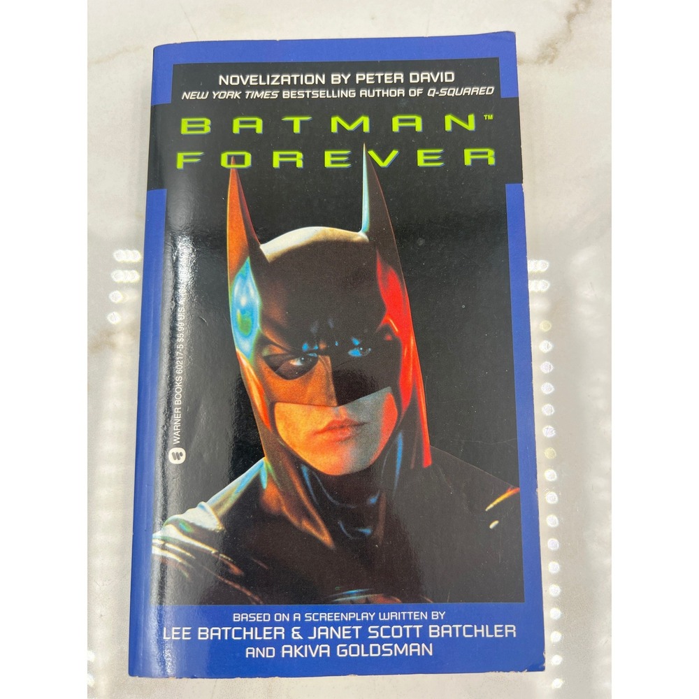Batman Forever Novelization Peter David Warner Books 1995 Movie Tie-In Paperback